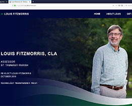 Political website for Assessor Louis Fitzmorris in St. Tammany Parish